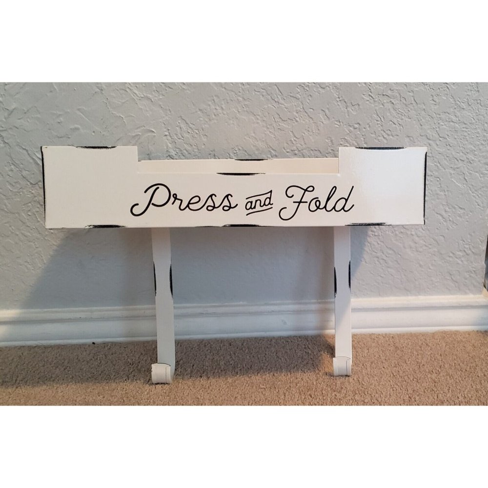 Auld Home Design Ironing Board Wall Hanger With Shelf & Hardware New